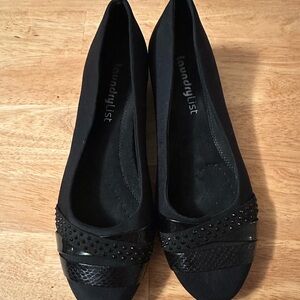 Black short Wedges/flats